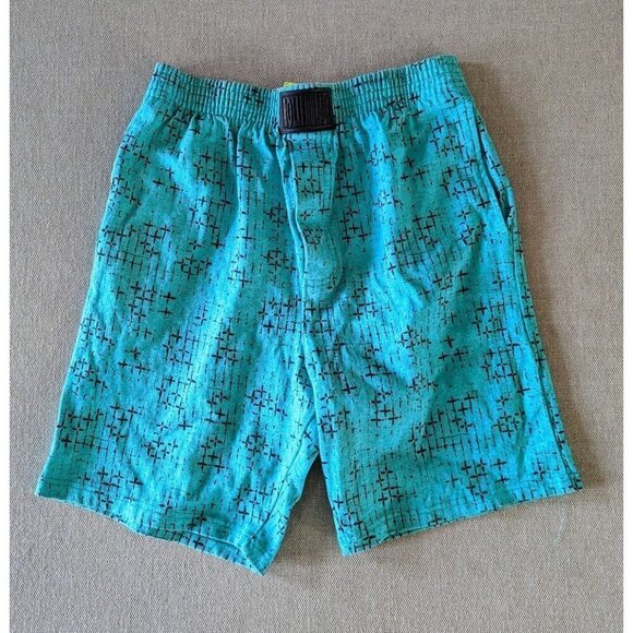 Blade Gear Deadstock 1990's Vintage Rollerblade Turquoise Athletic Shorts Large - Picture 1 of 6